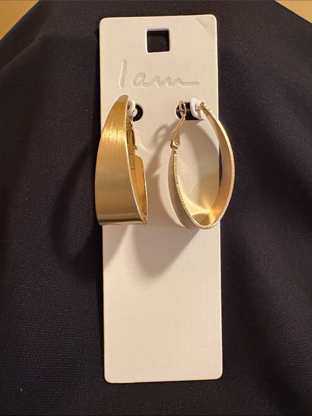 Gold Hoop Earrings - I Am Collection